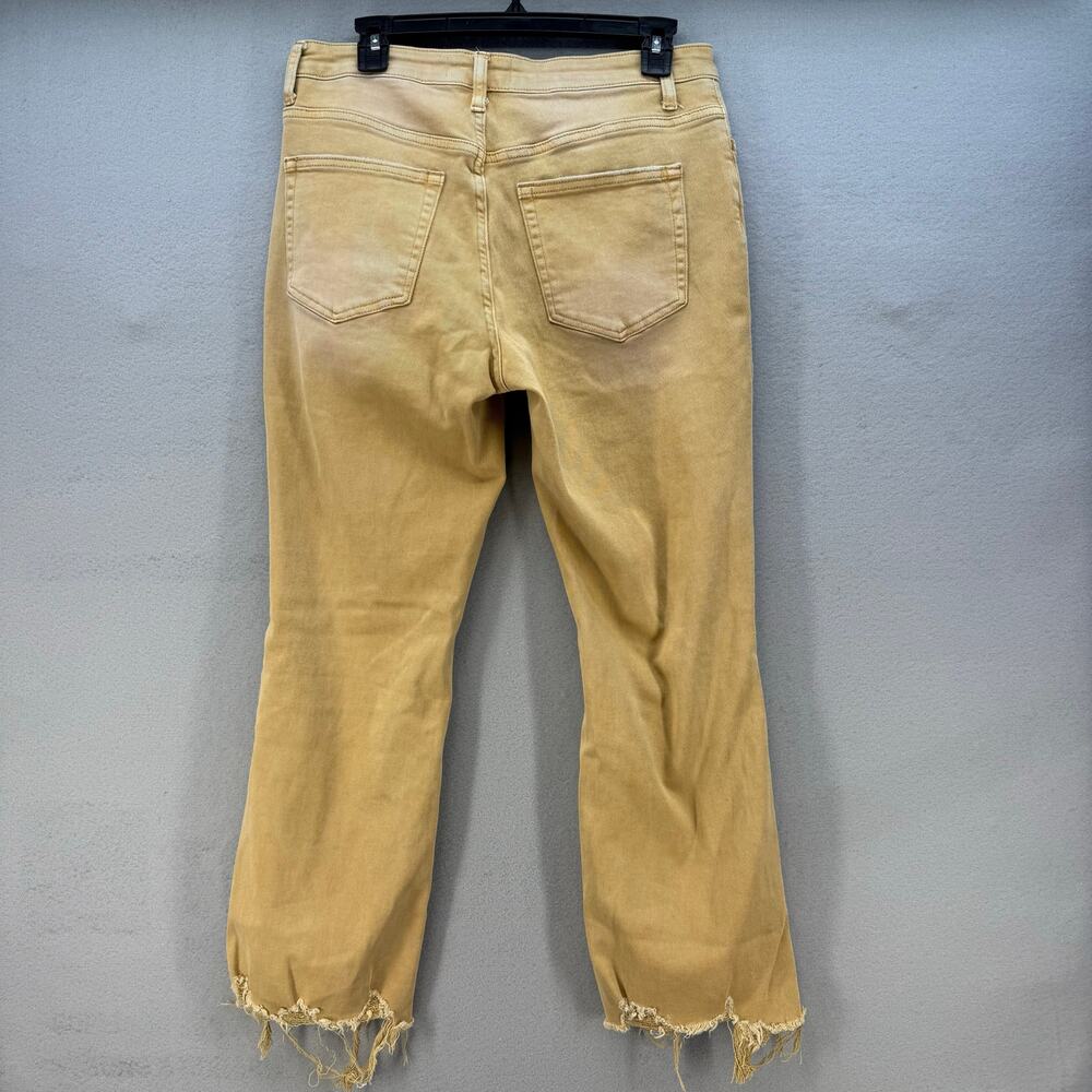 Vervet Blue Women's Jeans 30 (10) Sun Beige Factory Distressed Raw Hem Preppy - Picture 2 of 12
